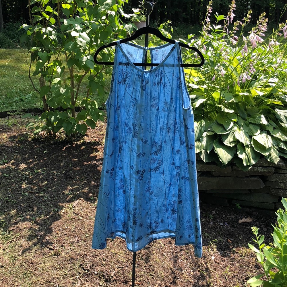 Lightweight Boho Boutique XL Sheer Sundress /Tunic